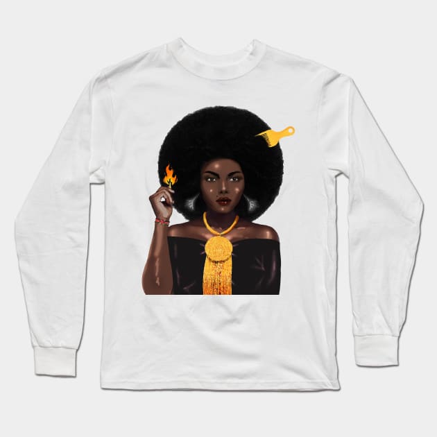 Zhuri Long Sleeve T-Shirt by Izakmugwe